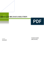 Oracle'S Big Data Solution: P.Vinod Kumar (08S11A1262) Ravinder