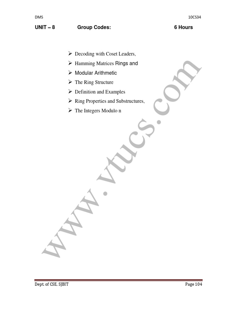 DMS G Codes | PDF | Ring (Mathematics) | Ring Theory