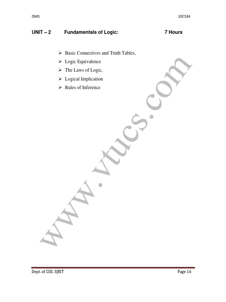 DMS 2 Fundamental LOGIC | PDF | Mathematical Proof | Argument