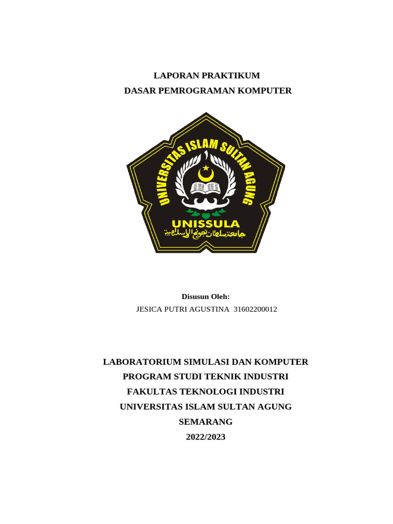 Laporan Praktikum Pemrograman Python | PDF