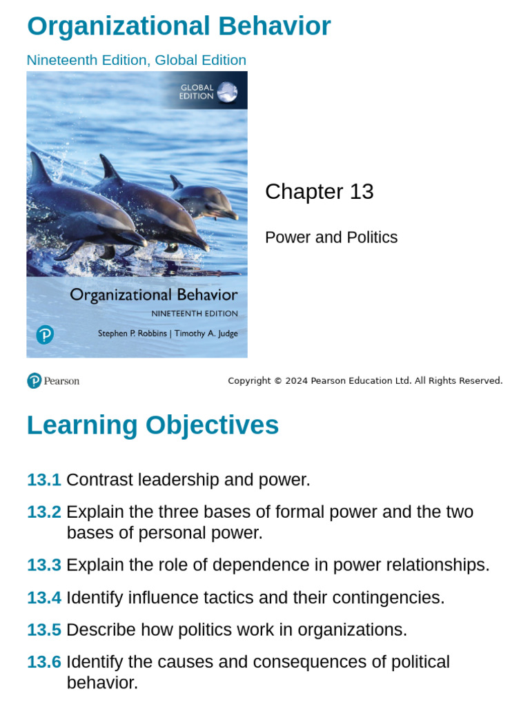 Power and Politics in Organizations | PDF | Power (Social And Political ...