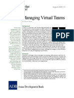 Managing Virtual Teams