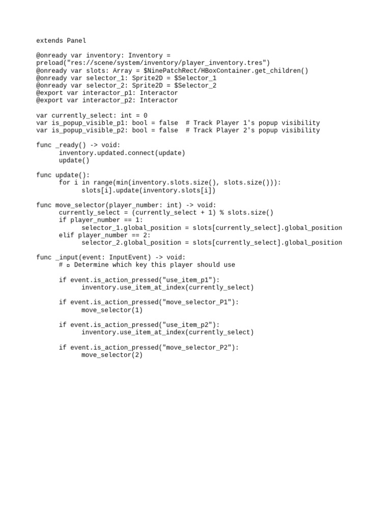 Roblox Inventory GUI Script | PDF