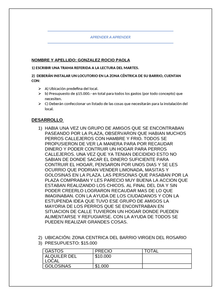 Proyecto de Locutorio y Hogar Canino | PDF