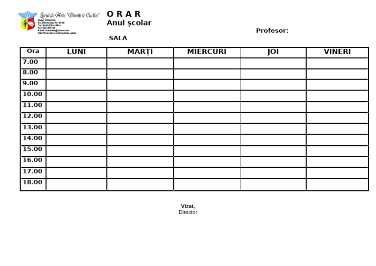 Orar Gol | PDF