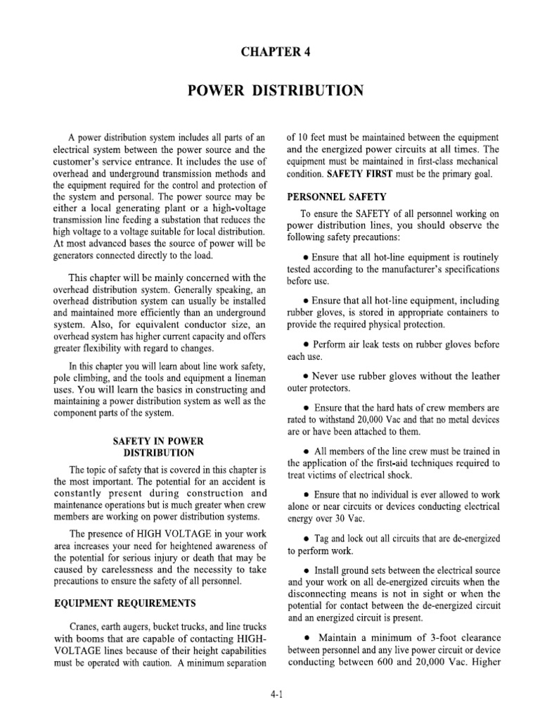 Power Distribution Part 1 | PDF