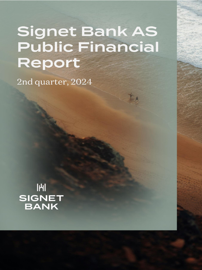 Signet Bank Q2 2024 Financial Report | PDF | Capital Adequacy Ratio ...
