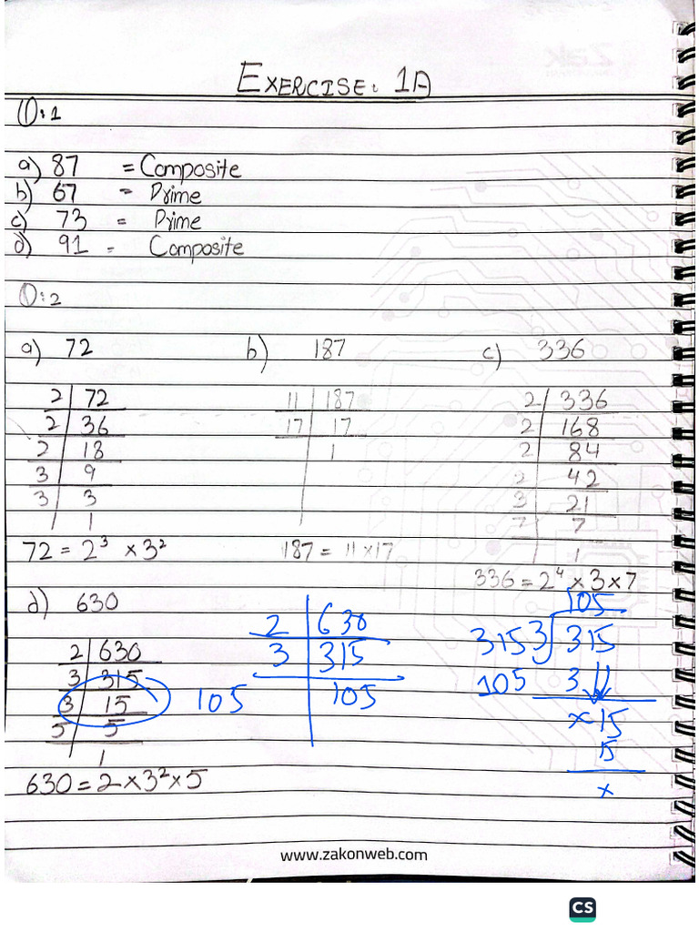 D1 1A and 1B Solution | PDF