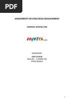 Download Myntracom Strategic Management College Report by amit15094775 SN88469613 doc pdf