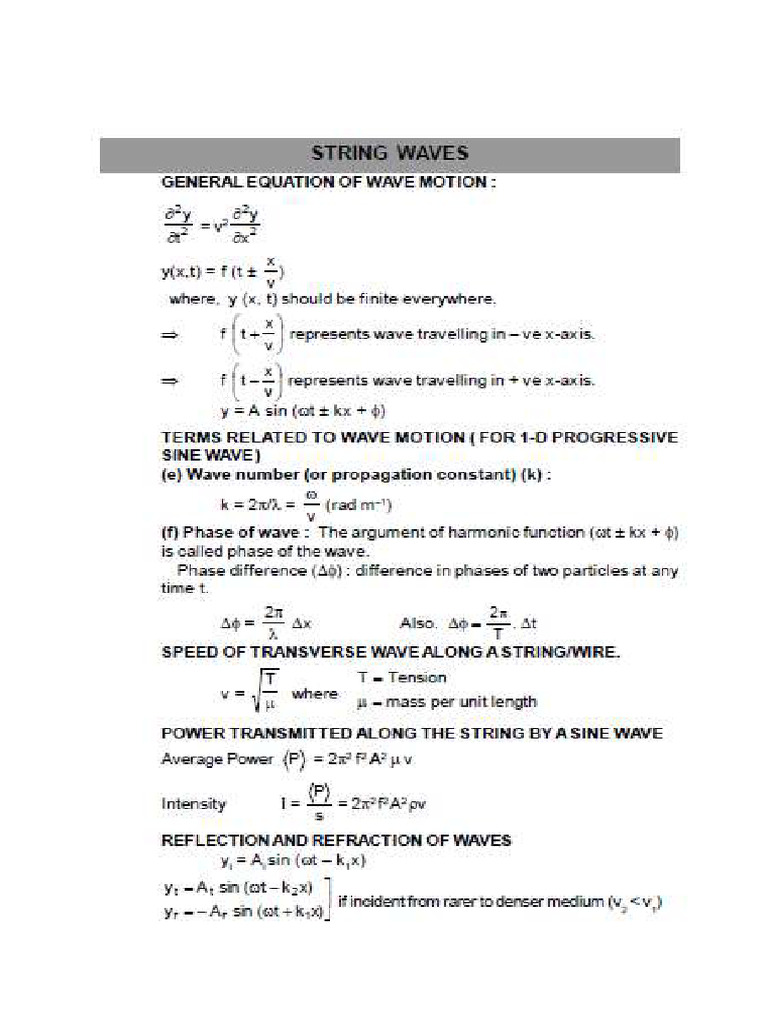 String Waves | PDF