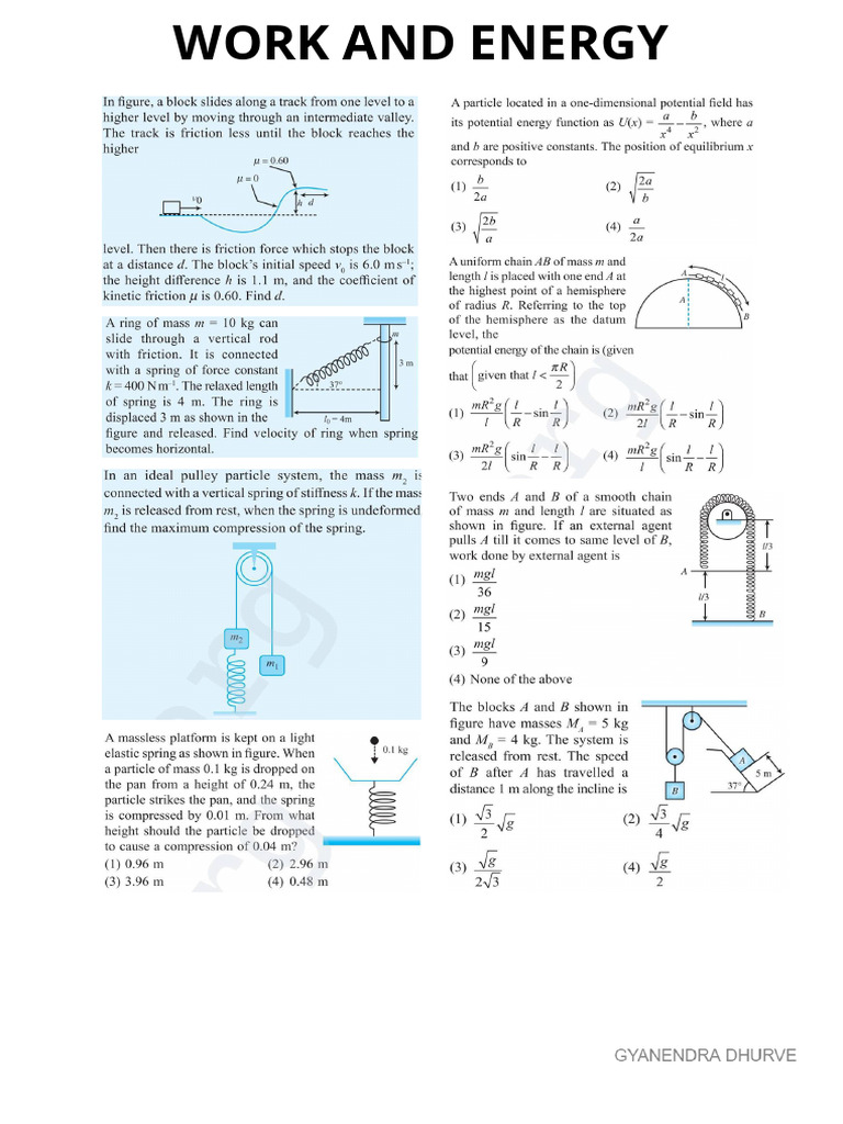 Work and Energy | PDF