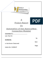 A Project Report On Automation of Gas Agency (New Connection Module)