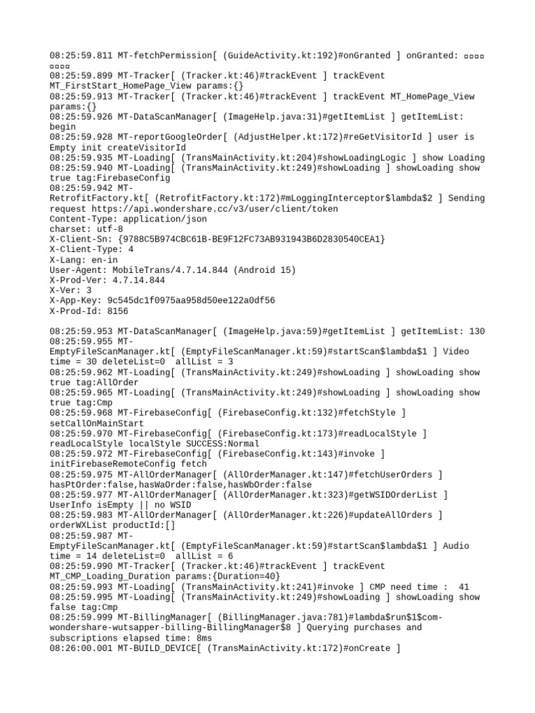 MobileTrans App Activity Log | PDF | Software | Computing