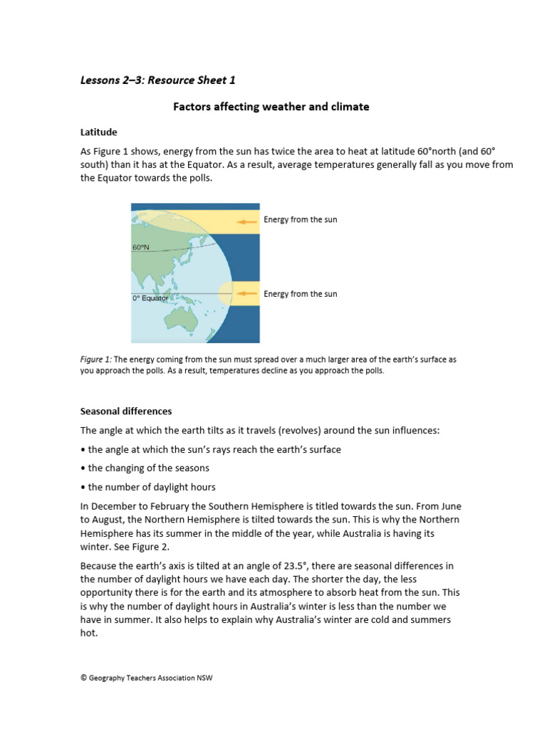 Geography - Resource Sheet | PDF | Rain | Earth