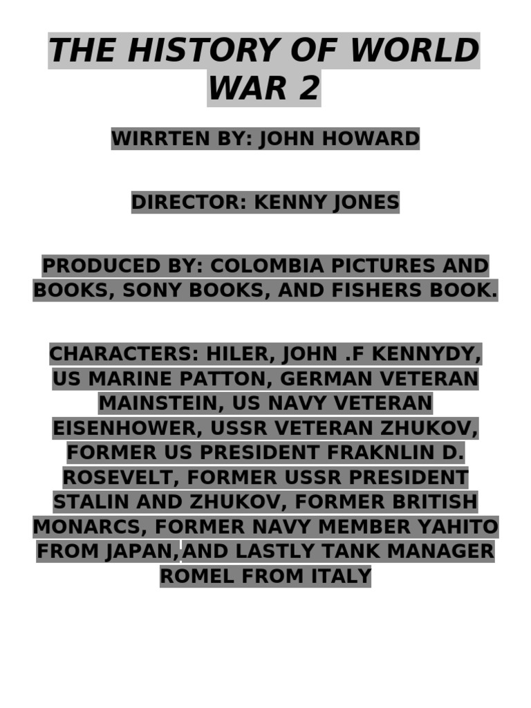 World War 2: Key Figures and Events | PDF
