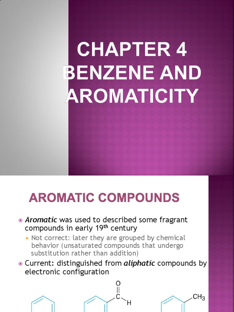 Chapter 4 1 | PDF | Aromaticity | Heterocyclic Compound