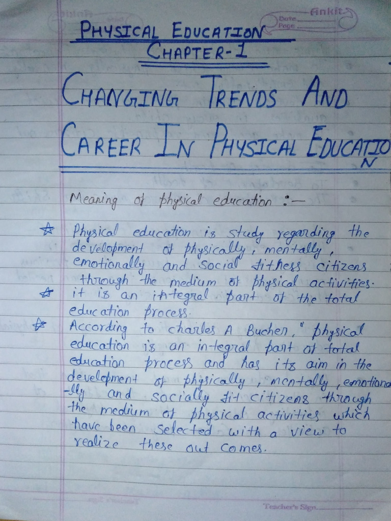 Trends and Careers in Physical Education | PDF