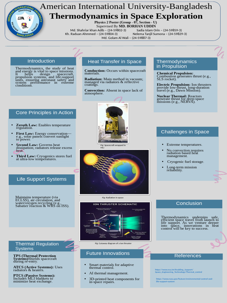 Thermodynamics in Space Missions | PDF | Spacecraft Propulsion | Heat