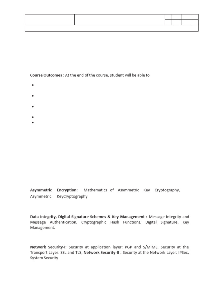 CNS Lecture Notes | PDF | Cryptography | Key (Cryptography)
