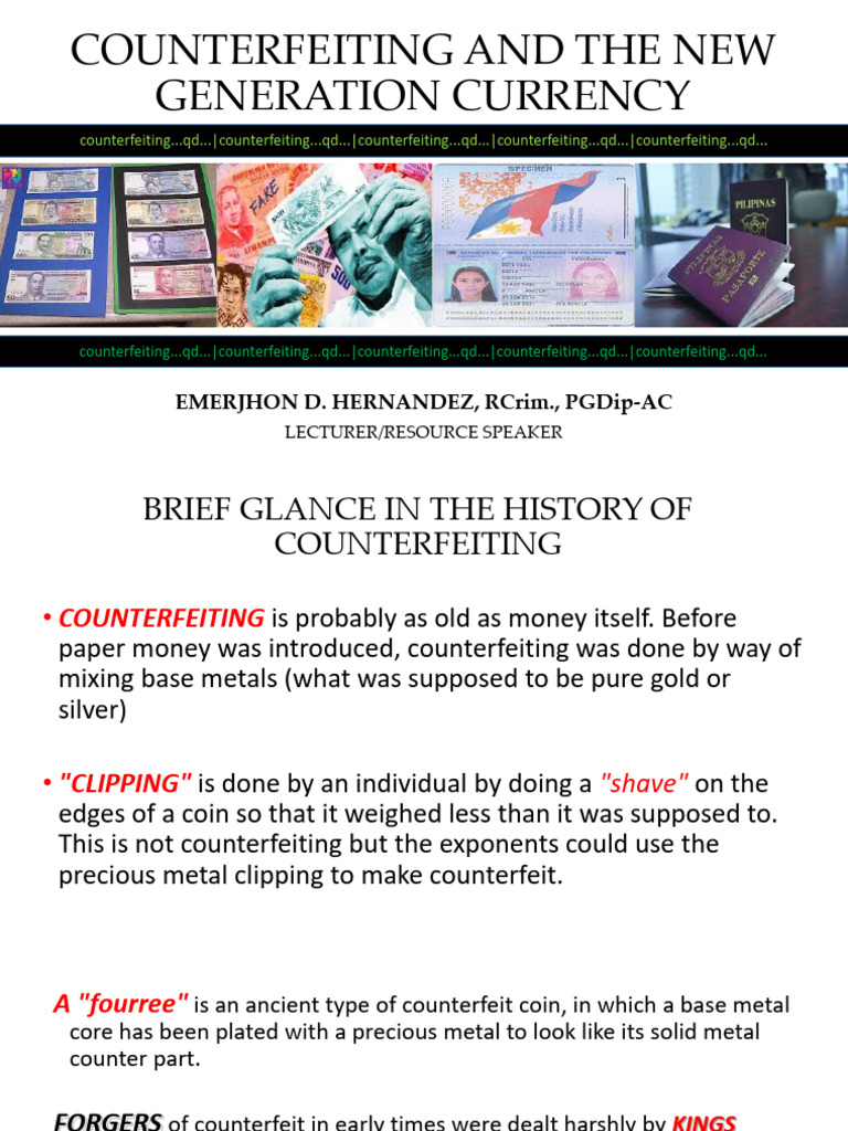 Counterfeiting and New Currency Features | PDF | Banknote | Money