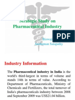 Strategic Study On Pharmaceutical Industry: Biswajit Prusty Anshuman Satapathy