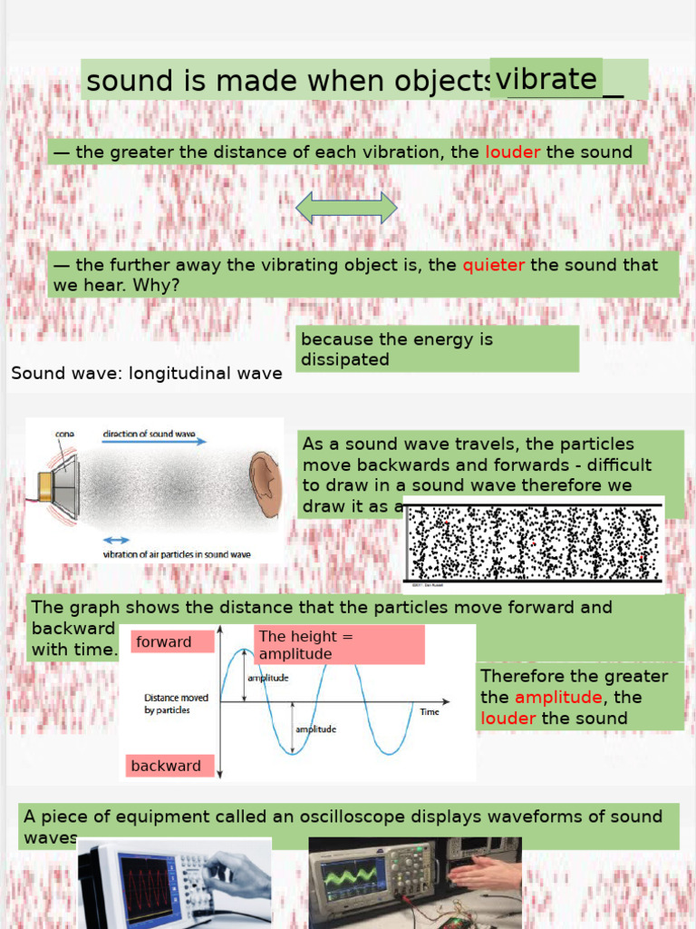Sound Is Made When Objects | PDF | Sound | Pitch (Music)