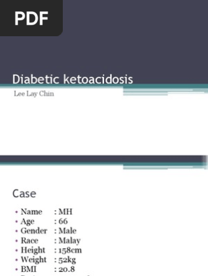 Diabetic Ketoacidosis Pdf Diabetes Mellitus Insulin