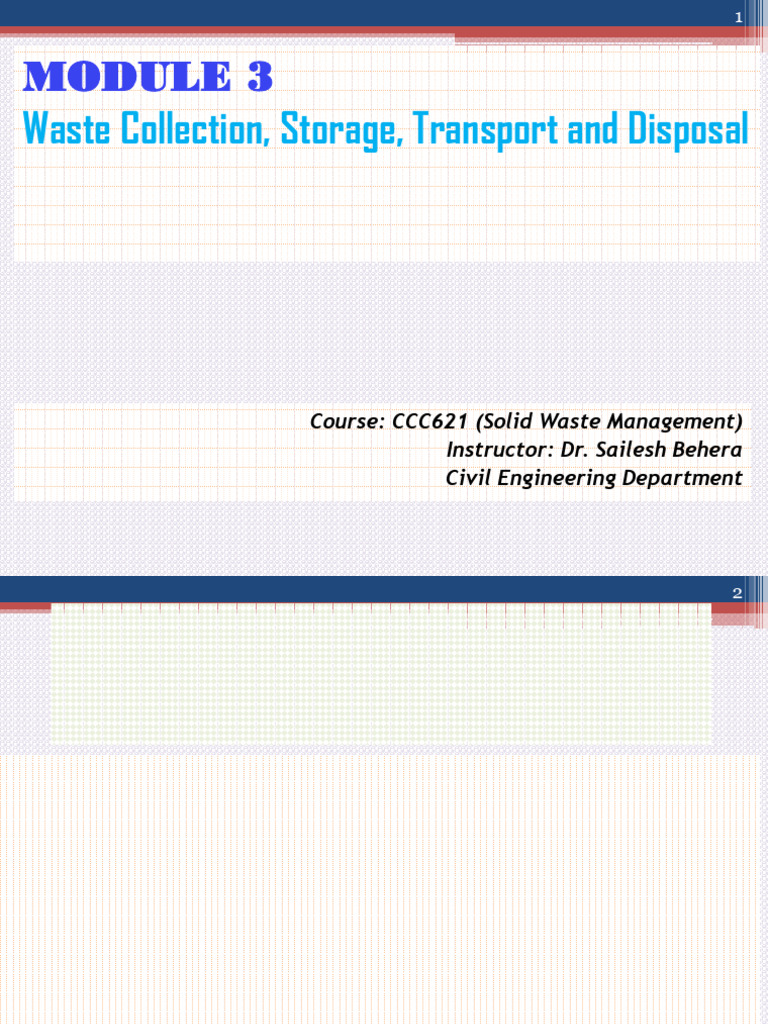 CCC621 Module 3 | PDF | Waste Management | Waste