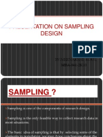 Presentation On Sampling Design: By:Meenakshi Koul MBA-861-2K10