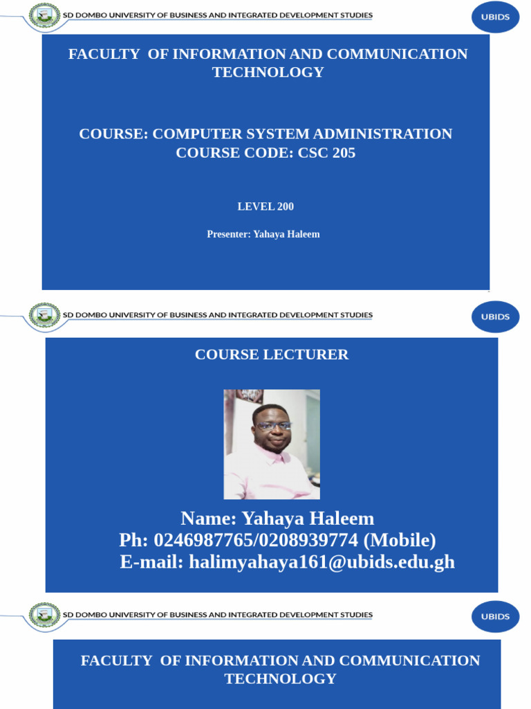 Computer System Adminitration Lecture 1 | PDF | Computer Network ...