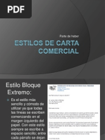 Estilos de Carta Comercial