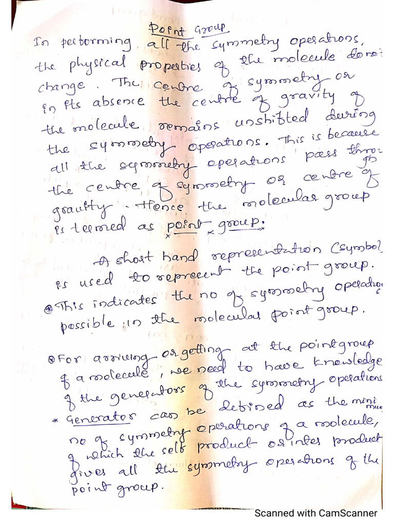 Point Group and Classifications | PDF