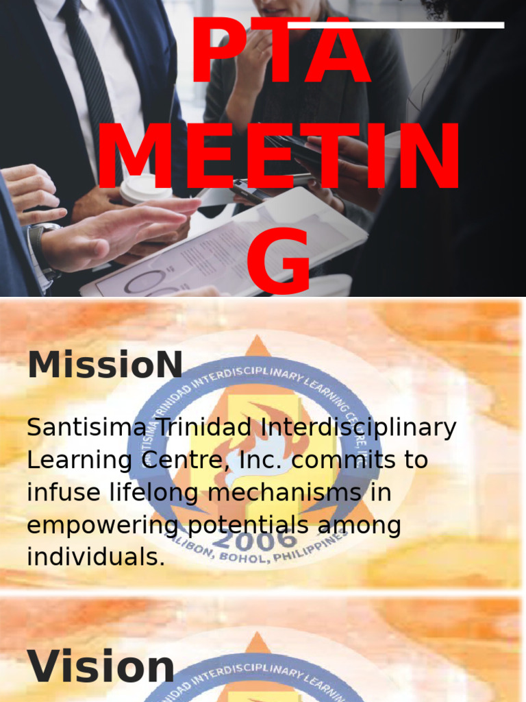 Pta Meeting | PDF