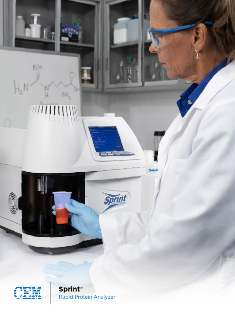 Sprint Rapid Protein Analyzer Overview | PDF | Proteins | Milk