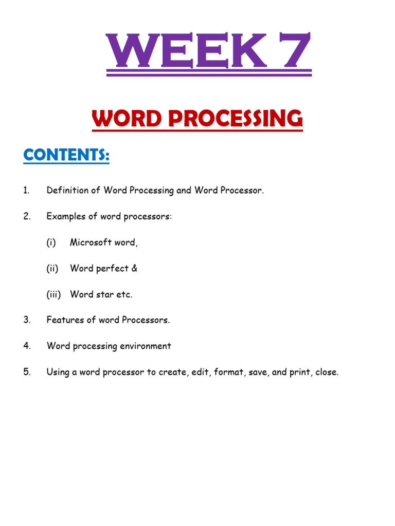 Understanding Word Processing Basics | PDF | Word Processor | Microsoft ...