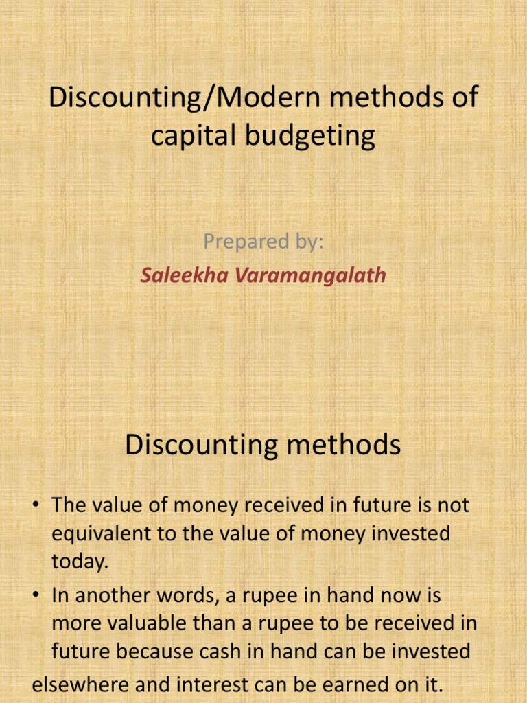 discounting-or-modern-methods-of-capital-budgeting-pdf-net-present