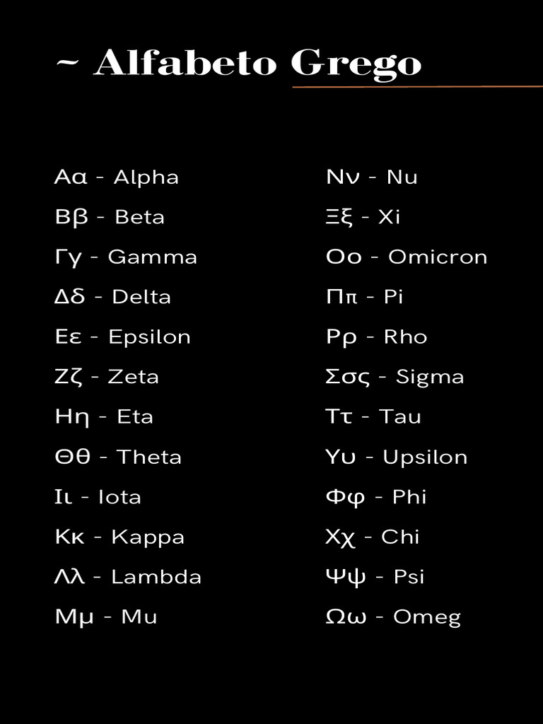 Alfabeto Grego | PDF, image size:768x1024