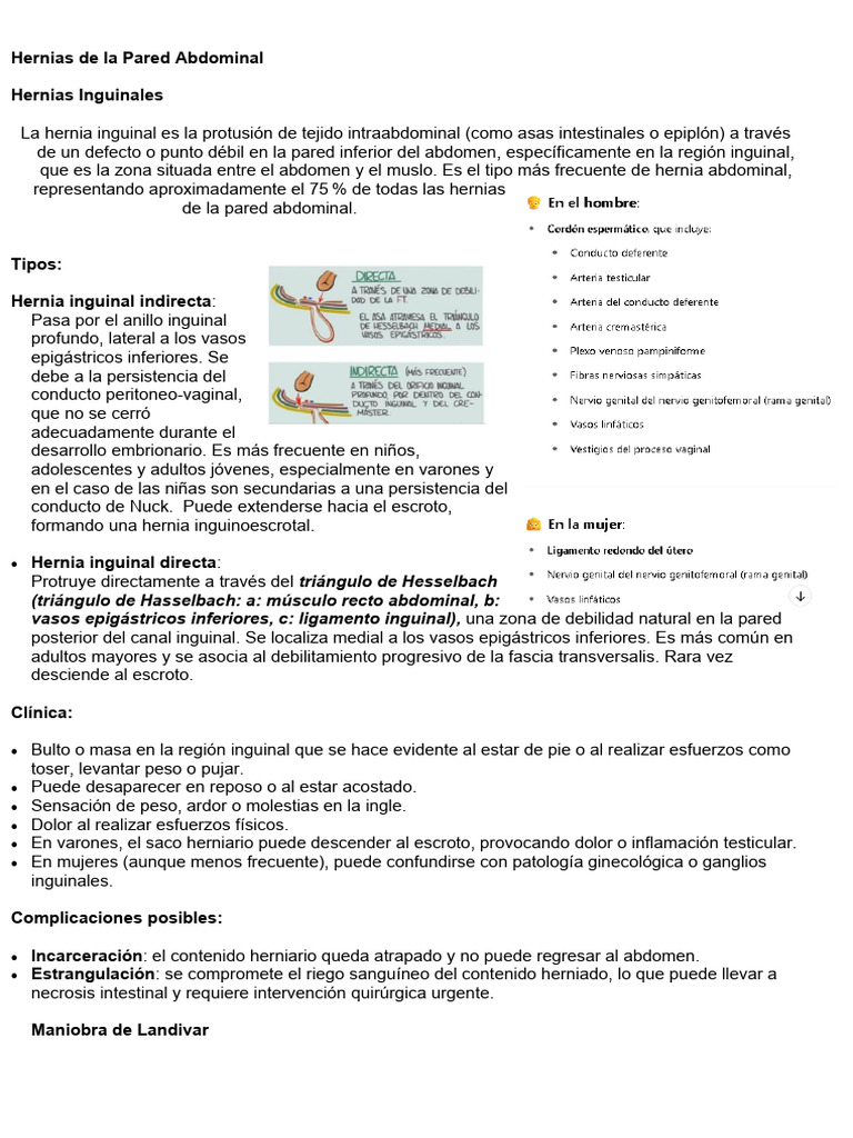 Hernias de La Pared Abdominal | PDF | Especialidades Medicas ...