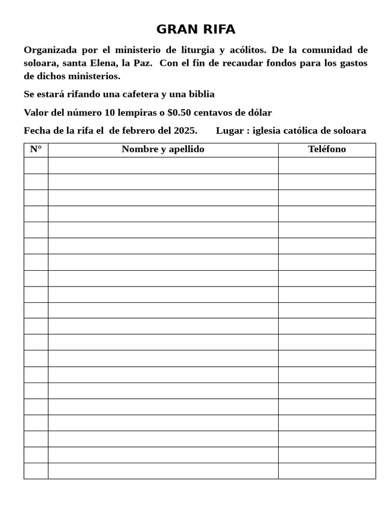 Gran Rifa-1 | PDF