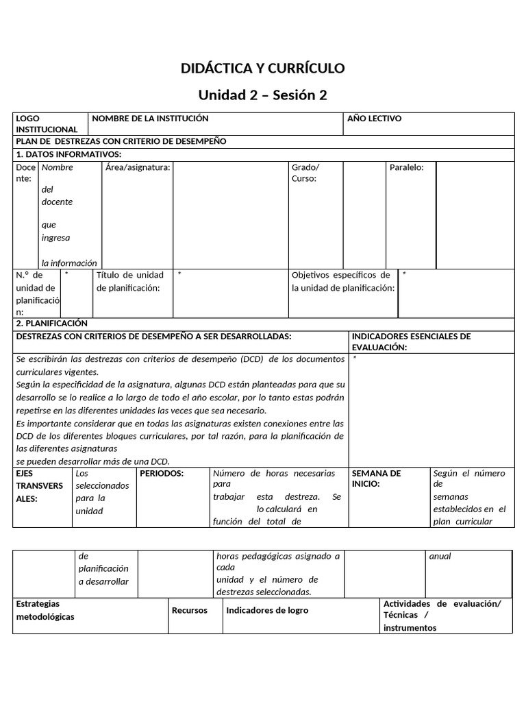 Taller | PDF | Plan de estudios | Maestros