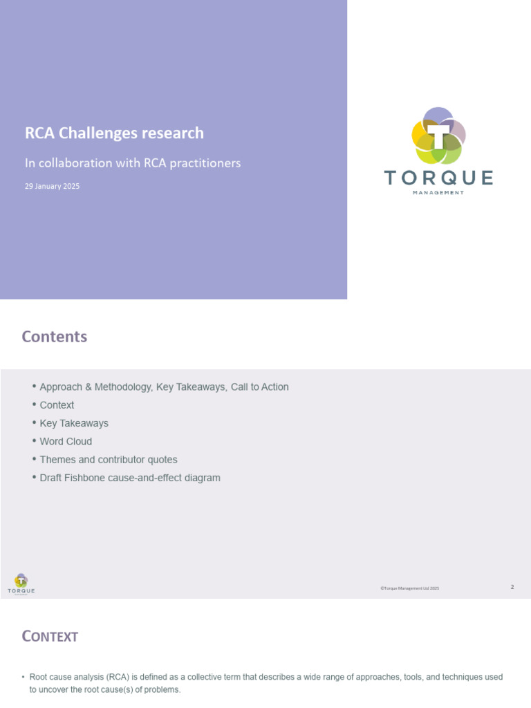 RCA Challenges and Solutions Overview | PDF | Change Management