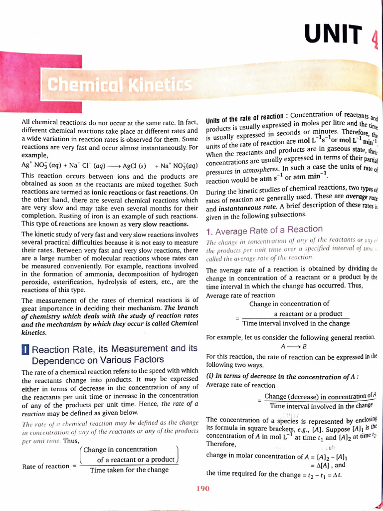 Understanding Chemical Kinetics | PDF | Reaction Rate | Chemical Reactions