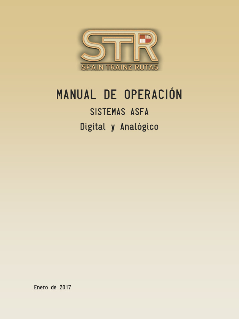 Manual de Operación del Sistema ASFA | PDF | Transporte ferroviario