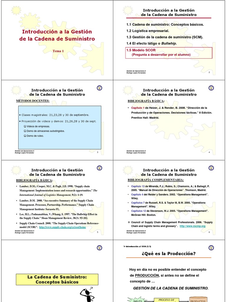 La Cadena de Suministro | PDF | Logística | Gestión de la cadena de ...