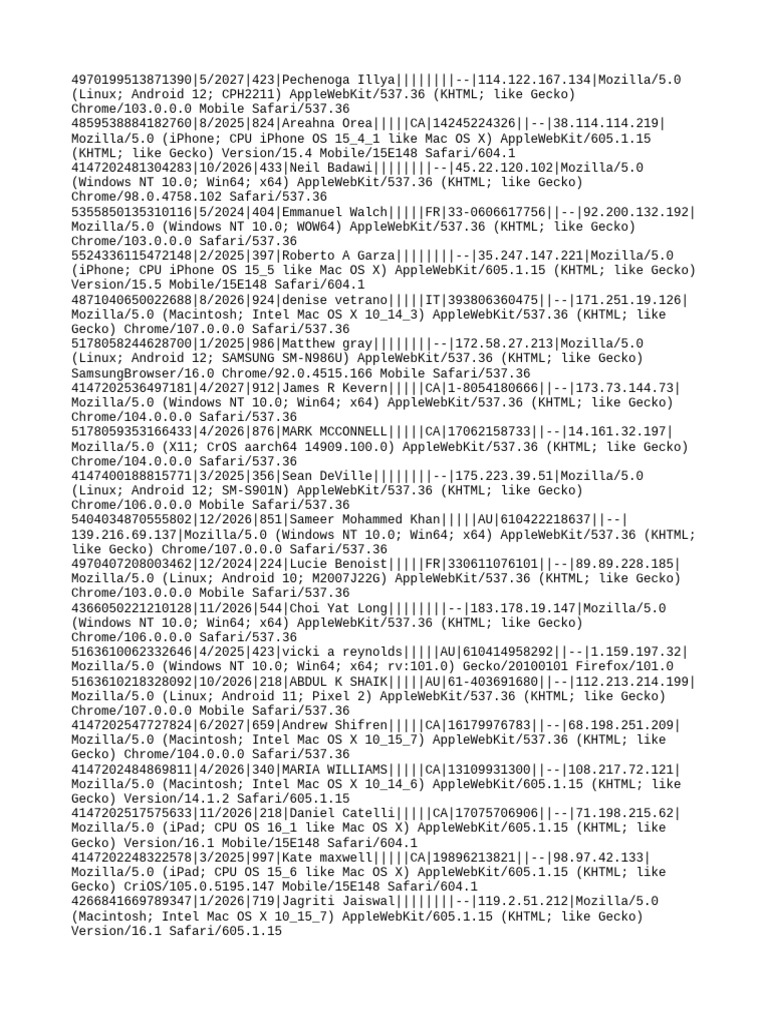 User Data and Device Information Logs | PDF | Safari (Web Browser) | Mac Os
