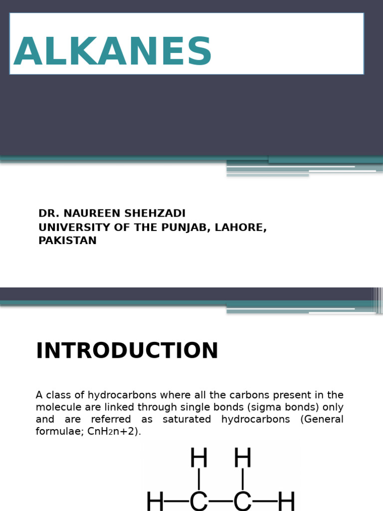 Alkanes: Properties, Synthesis, and Reactions | PDF | Alkane | Chemical ...