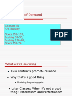 The Theory of Demand and Contract Law