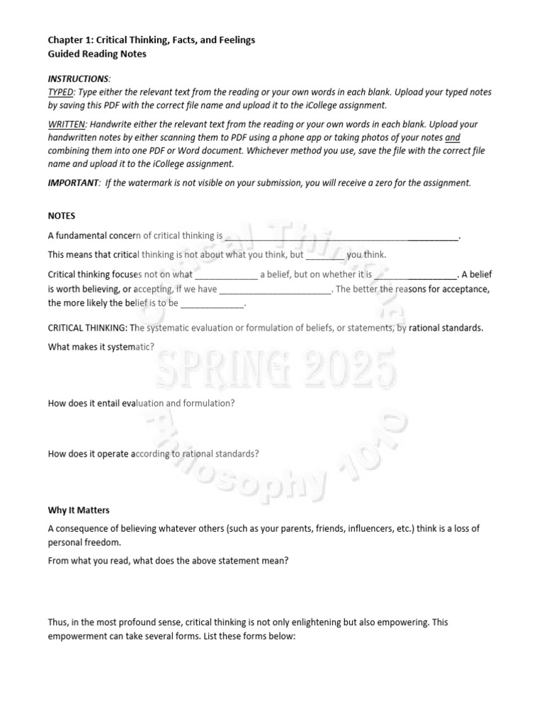 Understanding Critical Thinking Basics | PDF | Argument | Reason