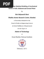 Download A Multivariate Statistical Modeling of Geochemical Factors of Soils Sediments and Ground Water Mtech Thesis_Sabyasachi Rout by Sabyasachi Rout SN88476820 doc pdf