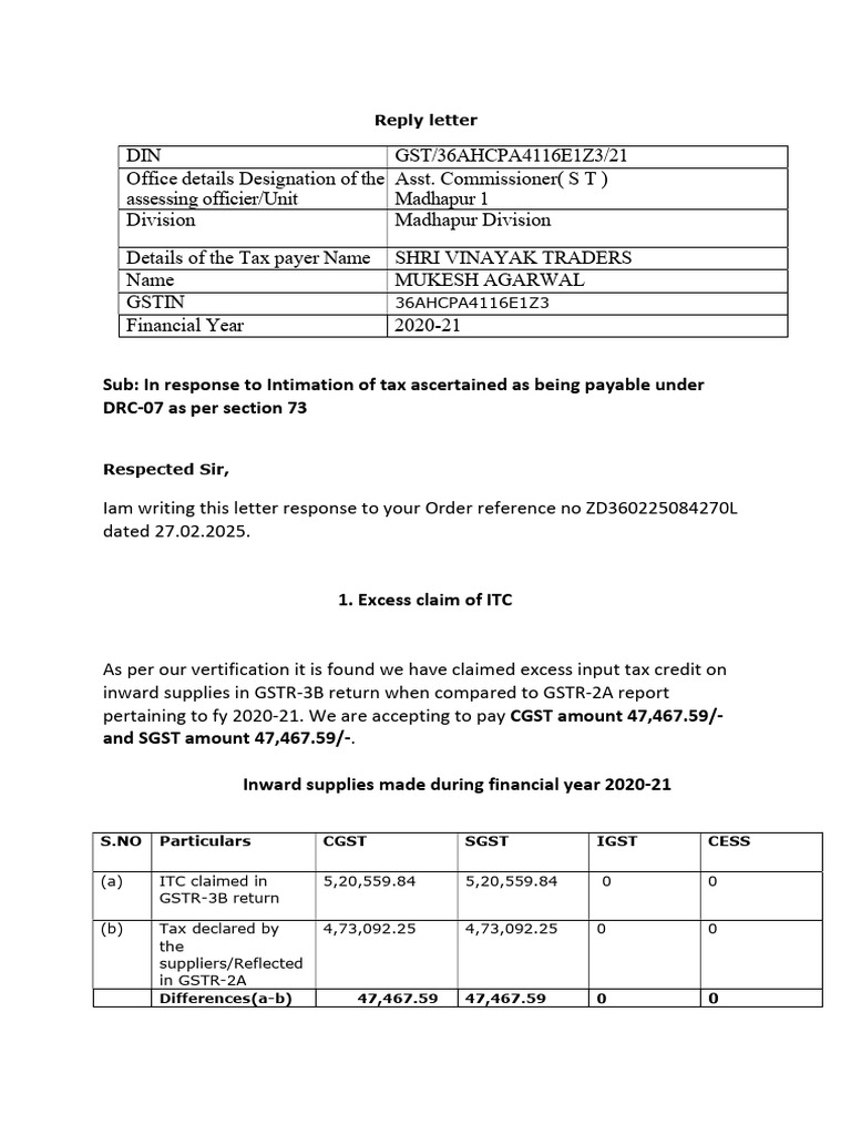 Rectification of Order | PDF | Taxes | Taxation